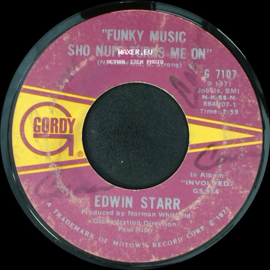Edwin Starr - Funky Music Sho Nuff Turns Me On / Cloud Nine side A