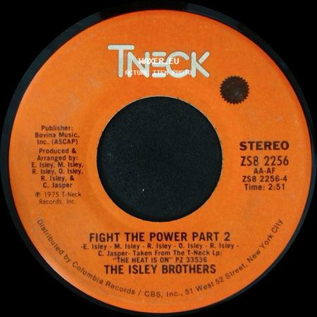 The Isley Brothers - Fight The Power Part 2 / Fight The Power Part 1 side A