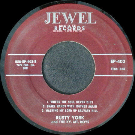 Rusty York And The Ky. Mt. Boys - Unknown Title A / Unknown Title B side A