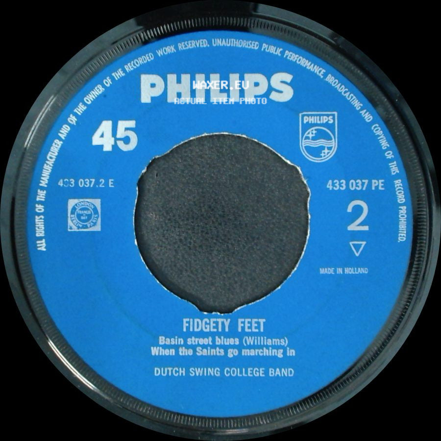 Dutch Swing College Band - Fidgety Feet / Fidgety Feet side B