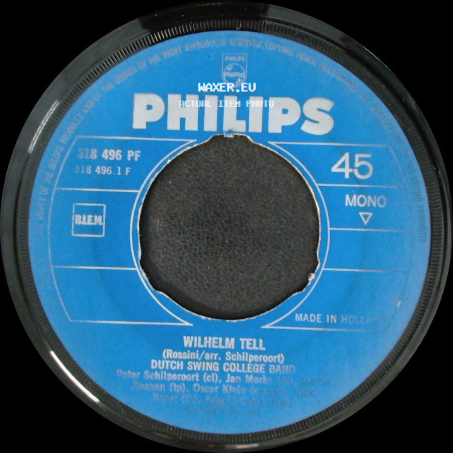 Dutch Swing College Band - Santa Lucia / Wilhelm Tell side B