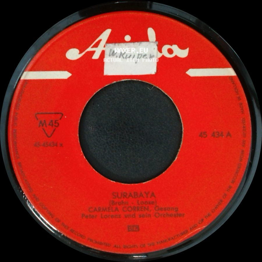 Carmela Corren - Surabaya / Blauer Wind Von Mexiko side A