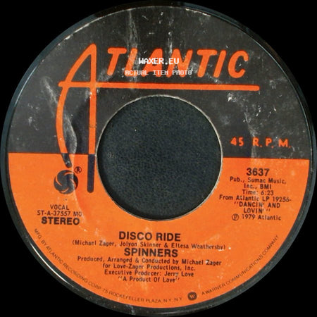 Spinners - Disco Ride / Working My Way Back To You side A