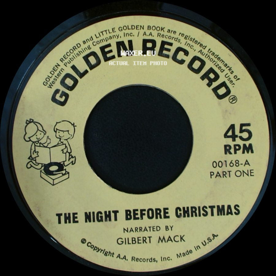 Golden Chorus / Gilbert Mack - Christmas Carols (Medley) / The Night Before Christmas side B