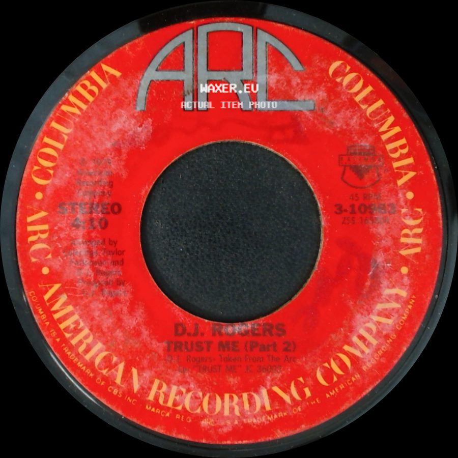 D.J. Rogers - Trust Me (Part 2) / Trust Me Part 2 side A