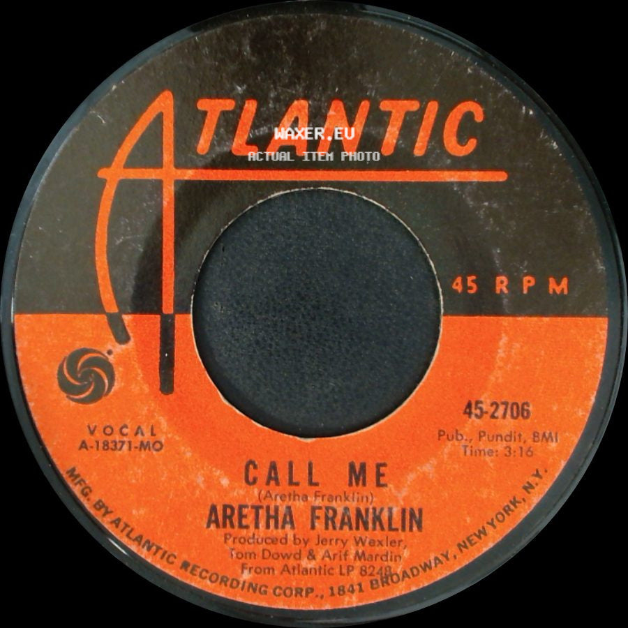 Aretha Franklin - Son Of A Preacher Man / Call Me side B