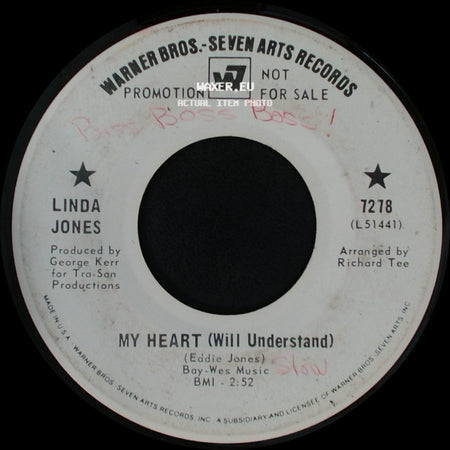 Linda Jones - My Heart (Will Understand) / I Just Can't Live My Life side A