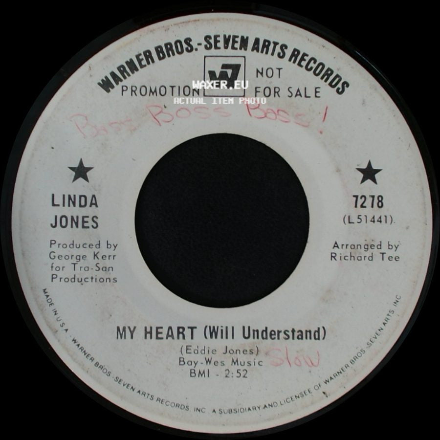 Linda Jones - My Heart (Will Understand) / I Just Can't Live My Life side A