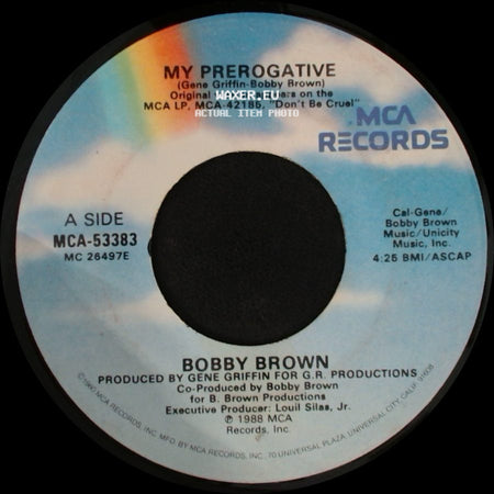 Bobby Brown - My Prerogative / My Prerogative (Instrumental) side A