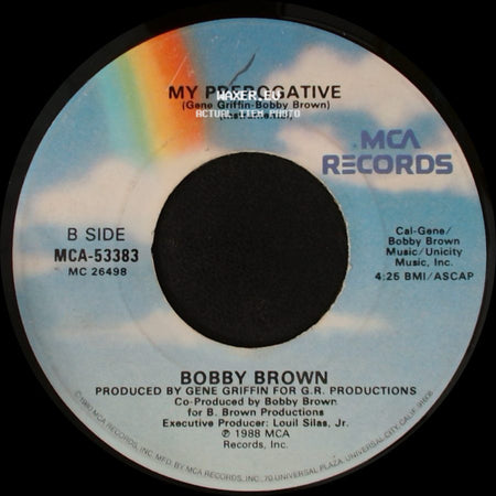 Bobby Brown - My Prerogative / My Prerogative (Instrumental) side B