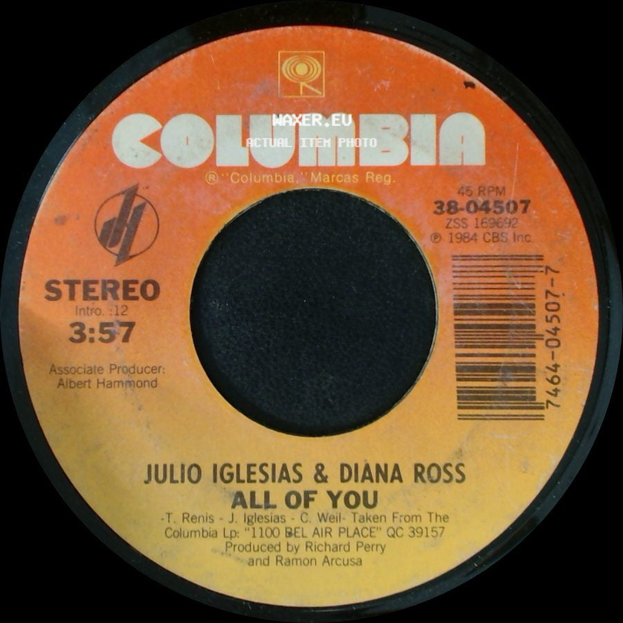 Julio Iglesias & Diana Ross / Julio Iglesias - All Of You / The Last Time side A