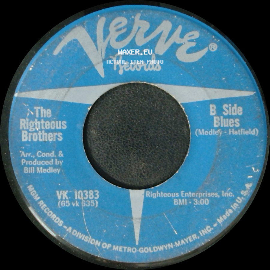 The Righteous Brothers - (You're My) Soul And Inspiration / Unknown Title B side B