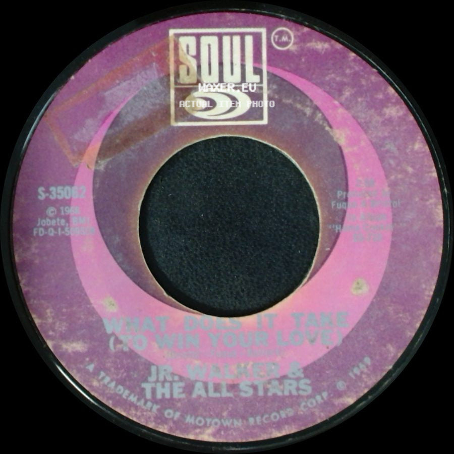 Jr. Walker & The All Stars - Brainwasher (Part 1) / What Does It Take (To Win Your Love) side B