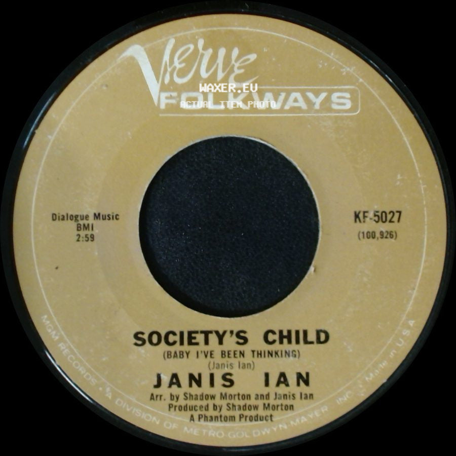 Janis Ian - Society's Child (Baby I've Been Thinking) / Letter To Jon side A