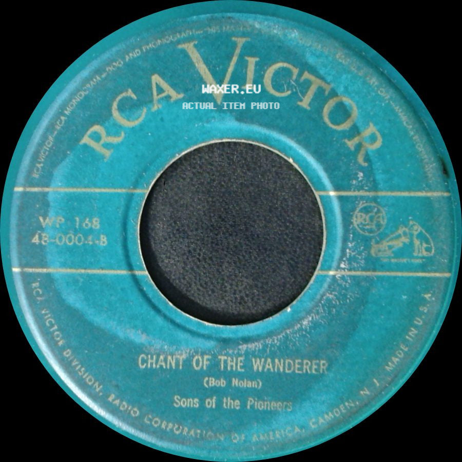 Sons. Of The Pioneers - Cool Water / Chant Of The Wanderer side B