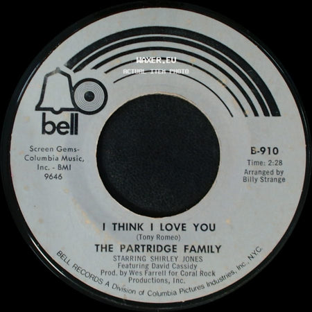 The Partridge Family - I Think I Love You / Somebody Wants To Love You side A