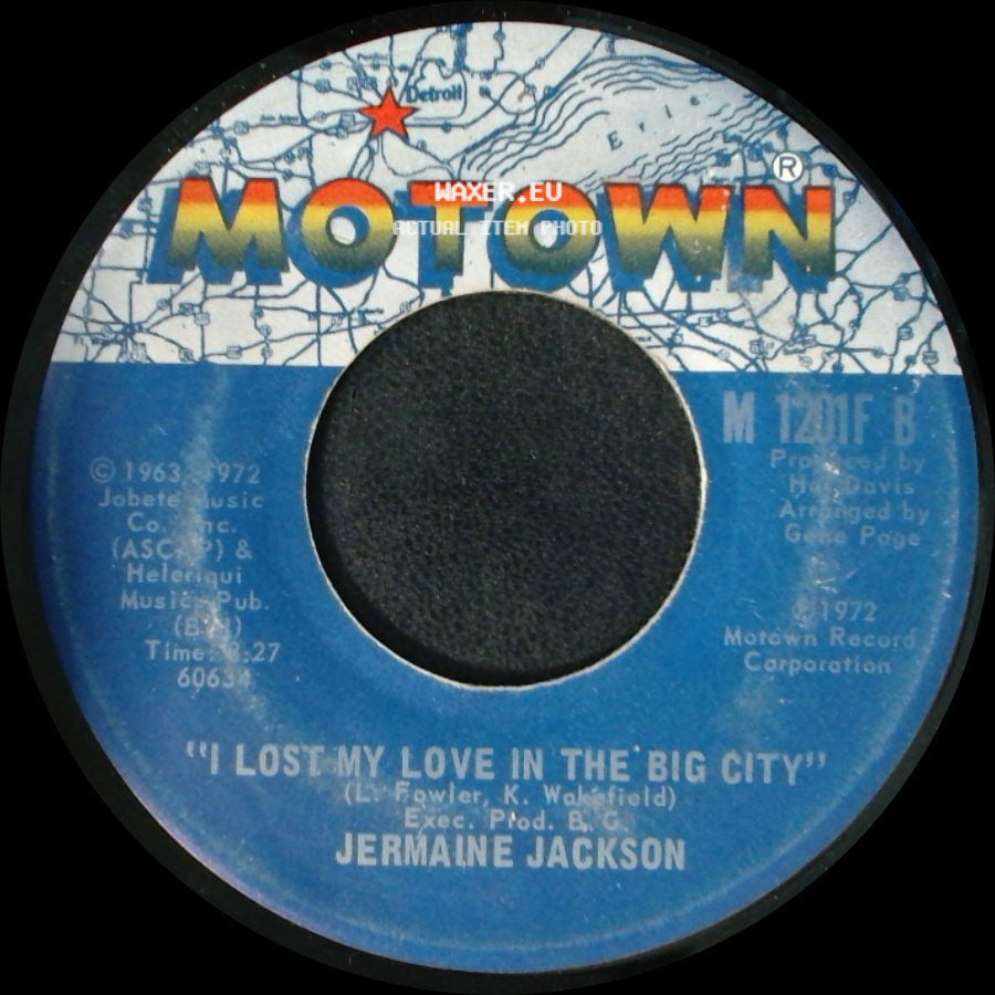 Jermaine Jackson - I Lost My Love In The Big City / That's How Love Goes side A