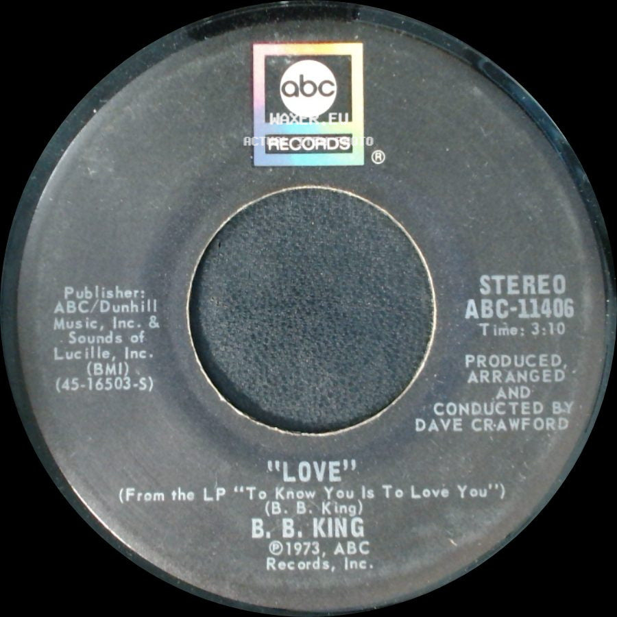 B. B. King - Love / I Like To Live The Love side A