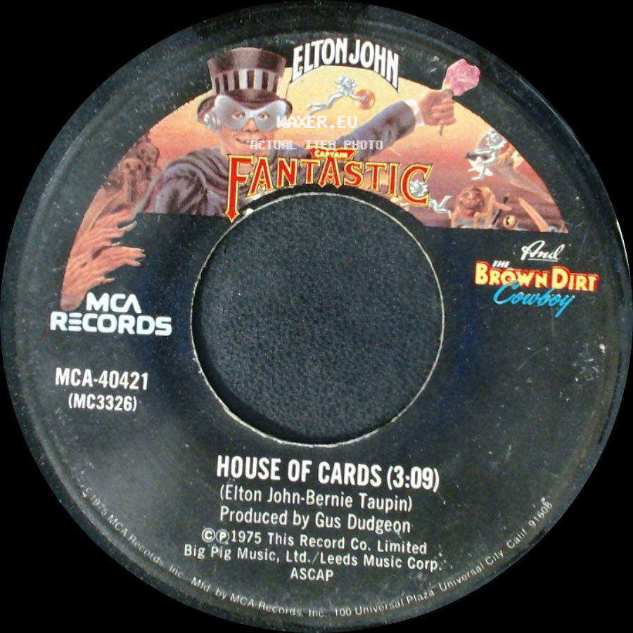Elton John - Someone Saved My Life Tonight / House Of Cards side B