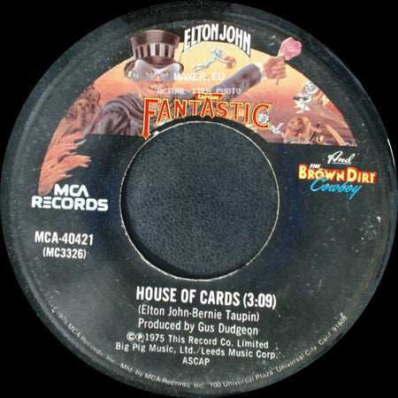 Elton John - Someone Saved My Life Tonight / House Of Cards side B