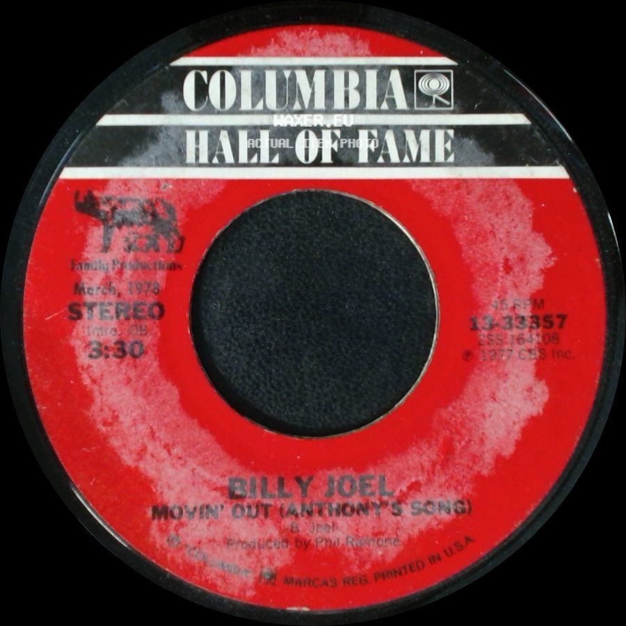 Billy Joel - Just The Way You Are / Movin' Out (Anthony's Song) side B