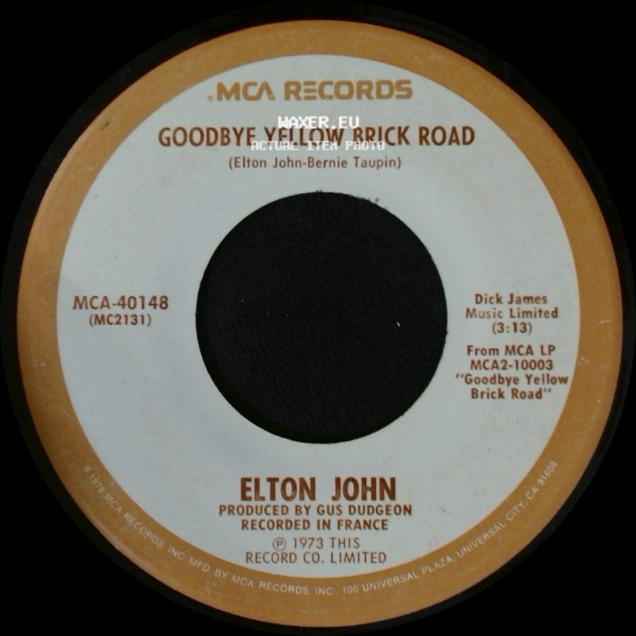 Elton John - Young Man's Blues / Goodbye Yellow Brick Road side B
