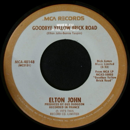 Elton John - Young Man's Blues / Goodbye Yellow Brick Road side B