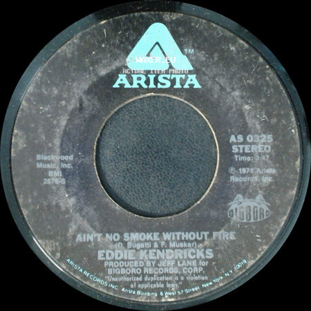 Eddie Kendricks - Ain't No Smoke Without Fire / Love Love Love side A