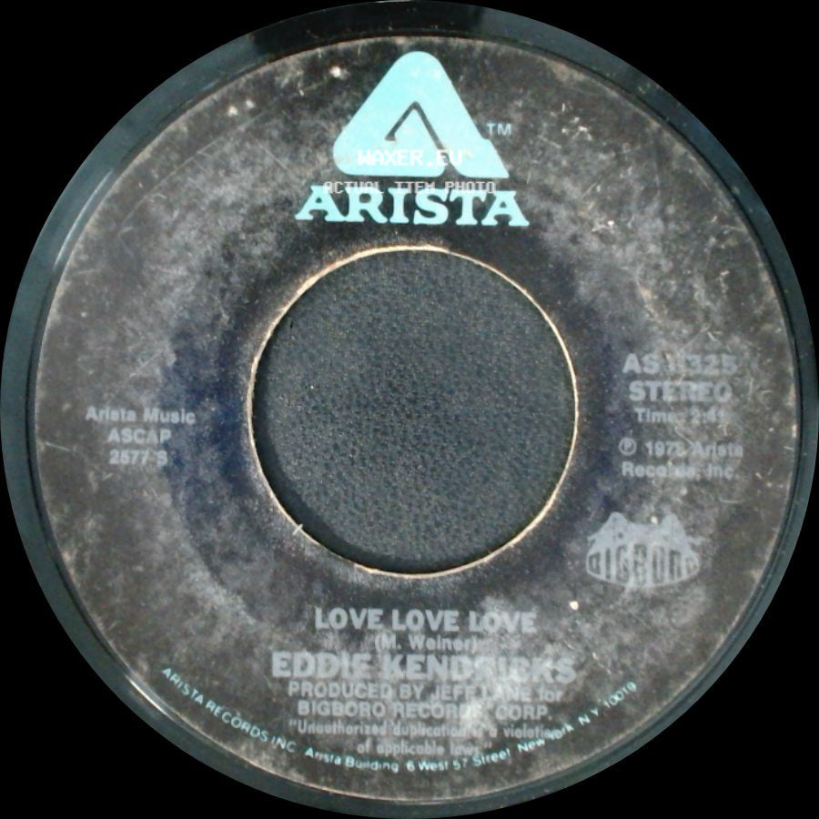 Eddie Kendricks - Ain't No Smoke Without Fire / Love Love Love side B