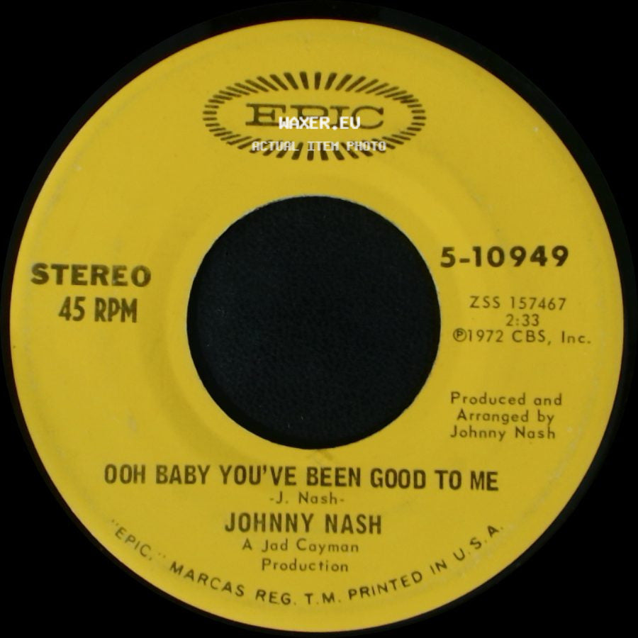 Johnny Nash - Ooh Baby You've Been Good To Me / Stir It Up side A