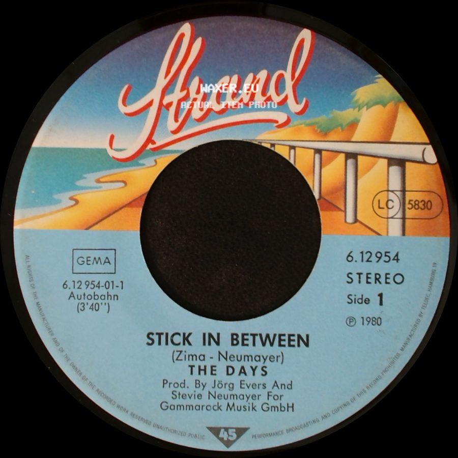 The Days - Stick In Between / Is It Love side A
