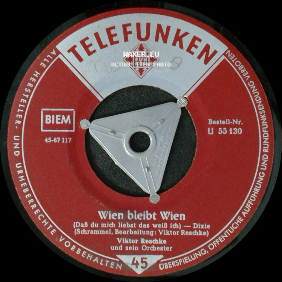 Viktor Reschke Und Sein Orchester - Hände Weg / Wien Bleibt Wien side B