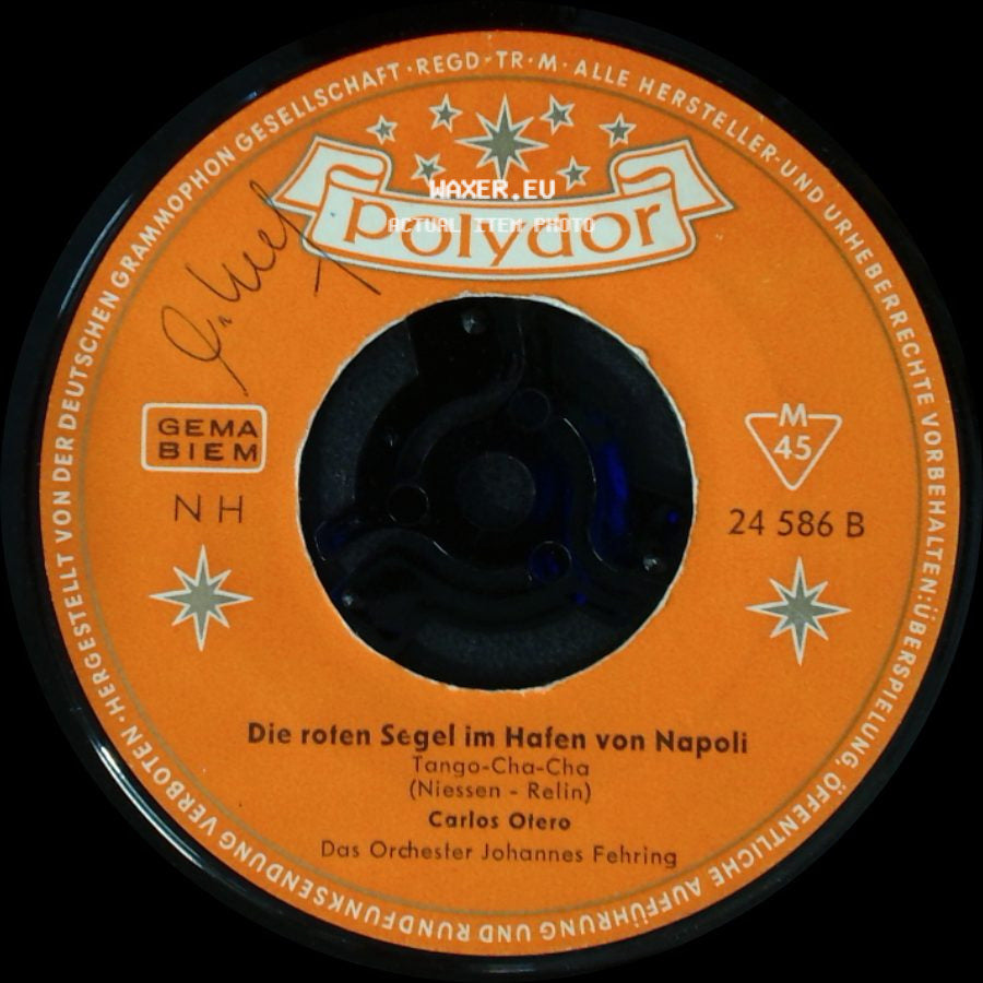 Carlos Otero - Weine Keine Tränen Um Mich, Beila Maria / Die Roten Segel Im Hafen Von Napoli side B