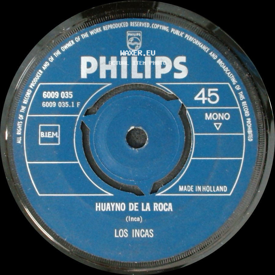 Los Incas - Dos Palomitas / Huayno De La Roca side B