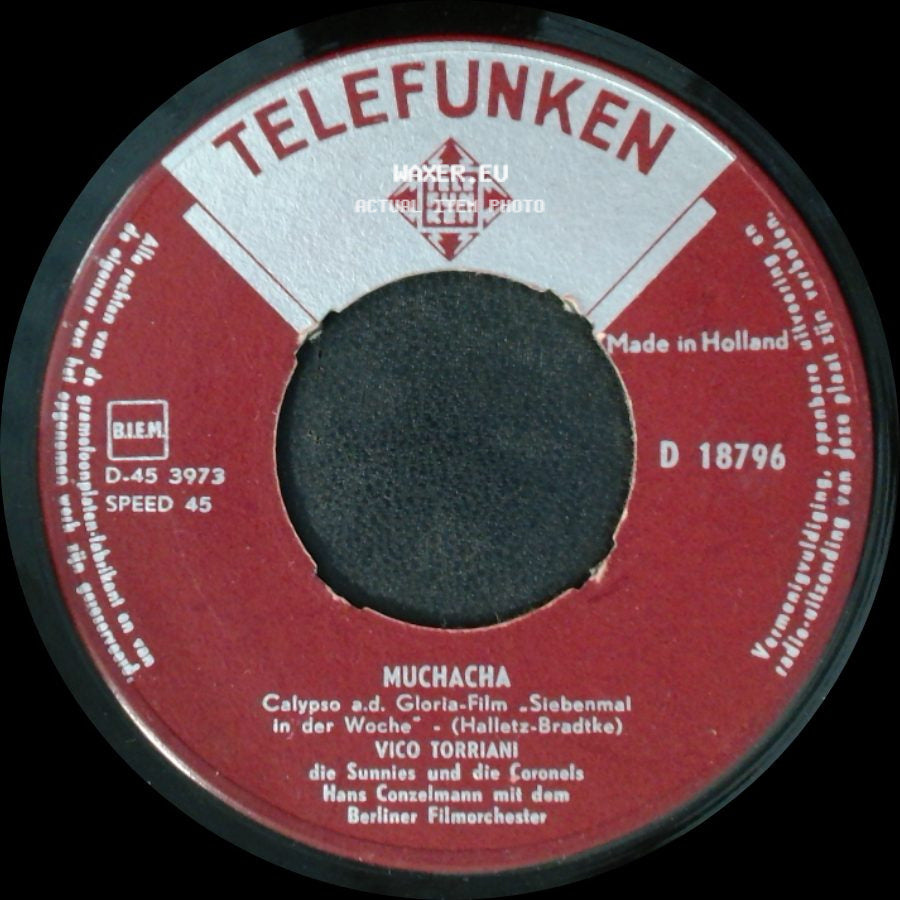 Vico Torriani - Muchacha / Grazie side A