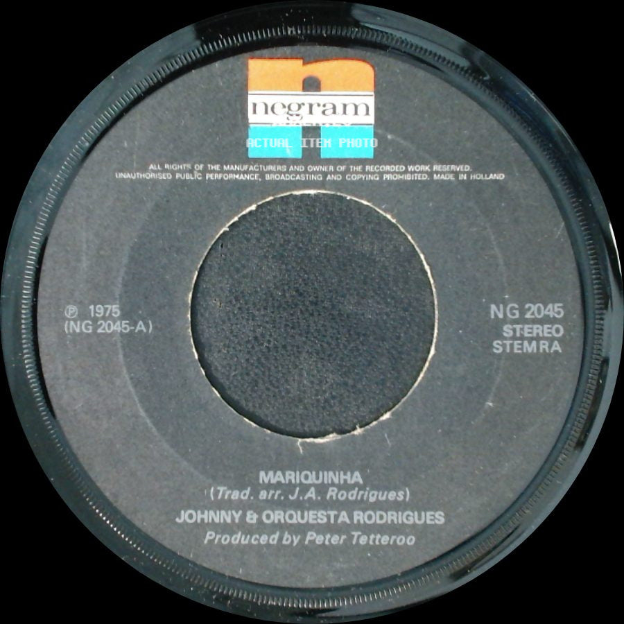 Johnny & Orquesta Rodrigues - Mariquinha / Tente side A