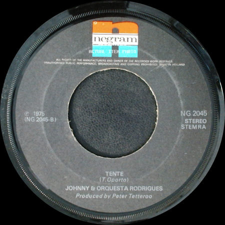 Johnny & Orquesta Rodrigues - Mariquinha / Tente side B