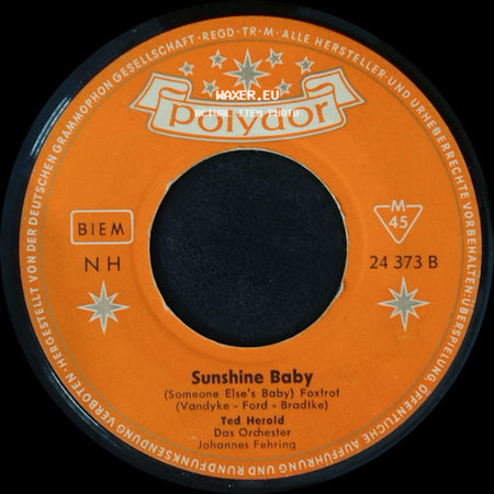 Ted Herold - Auch Du Wirfst Geh'n / Sunshine Baby side B