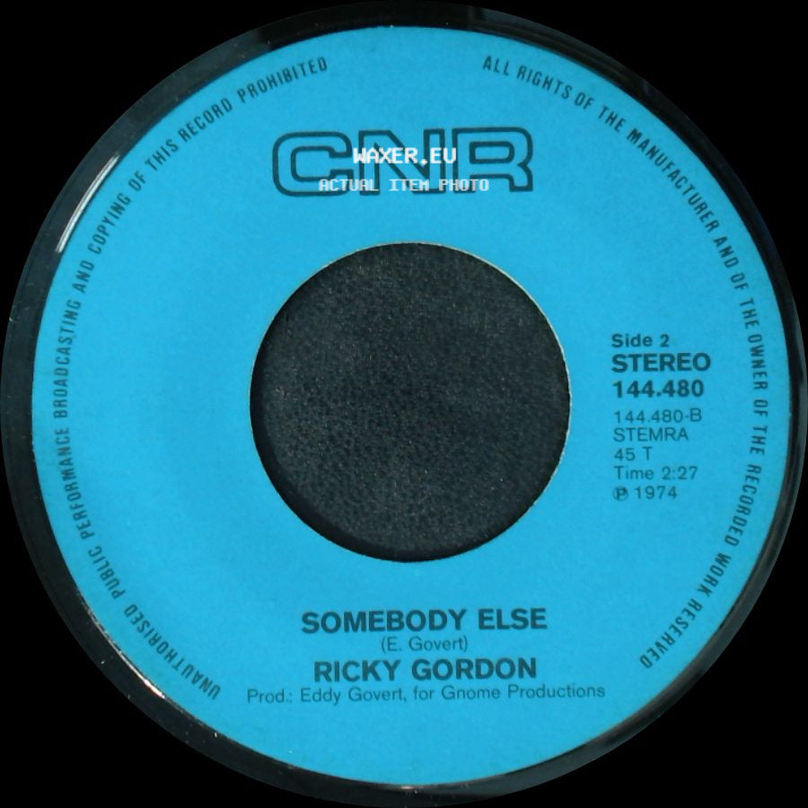 Ricky Gordon - Such A Night / Somebody Else side B