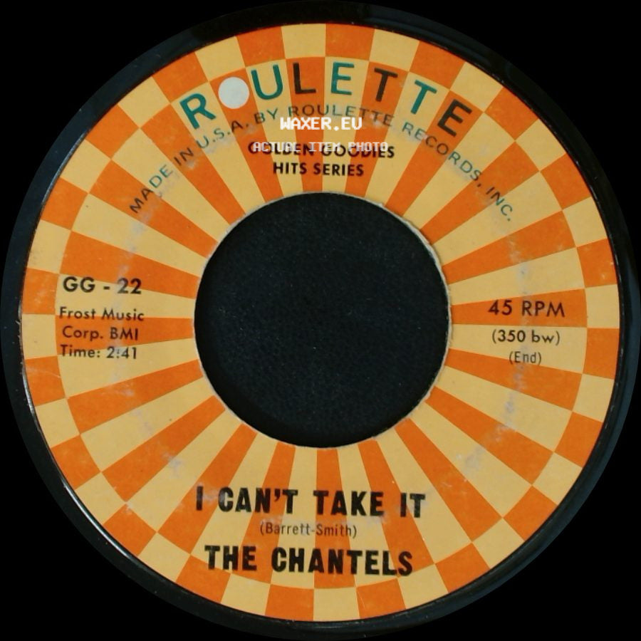 The Chantels - Maybe / I Can't Take It side B