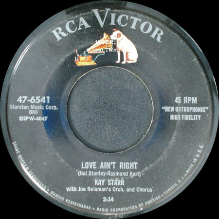 Kay Starr - Love Ain't Right / Second Fiddle side A