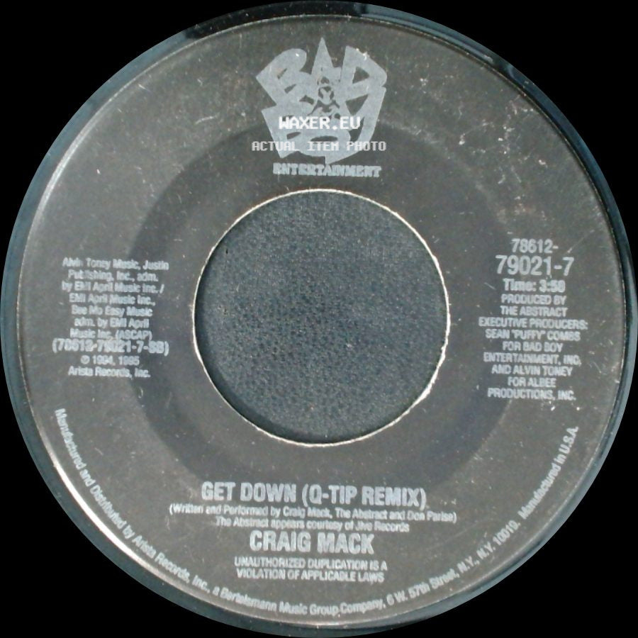Craig Mack - Get Down (Q-Tip Remix) / Get Down (Club Mix) side A