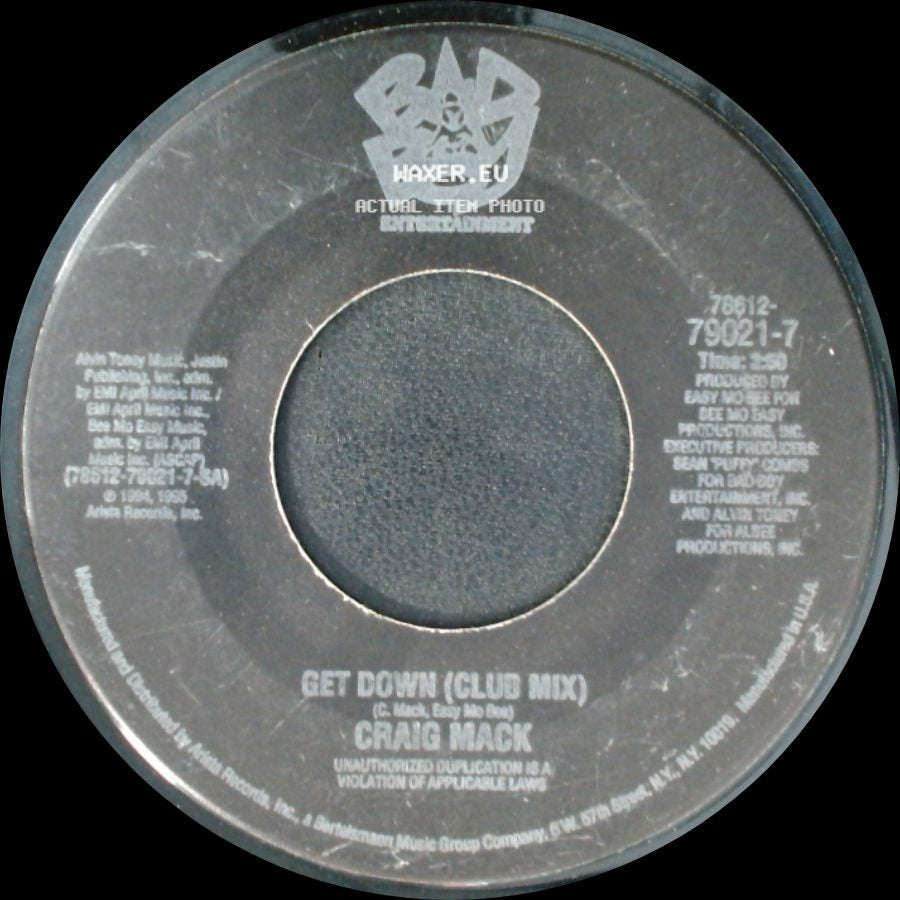 Craig Mack - Get Down (Q-Tip Remix) / Get Down (Club Mix) side B