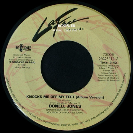 Donell Jones - You Should Know (Album Version) / Knocks Me Off My Feet (Album Version) side B