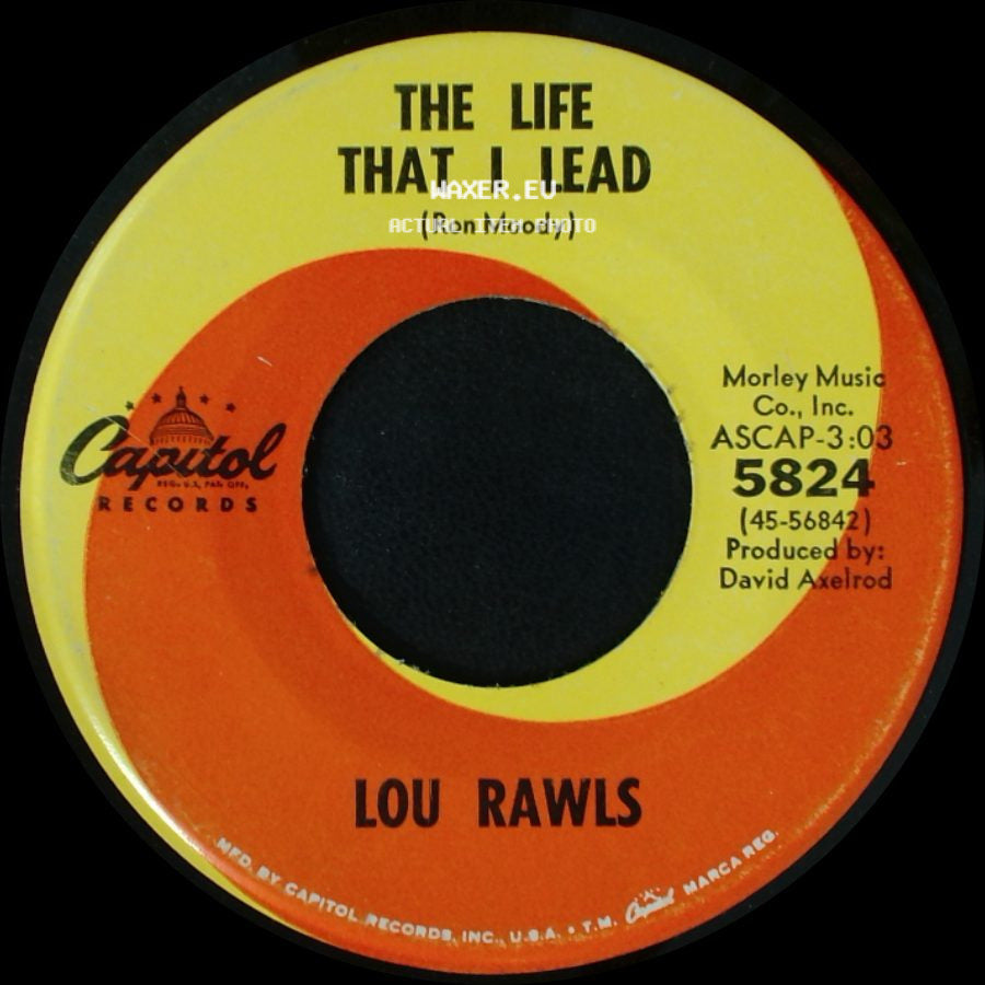 Lou Rawls - Trouble Down Here Below / The Life That I Lead side B