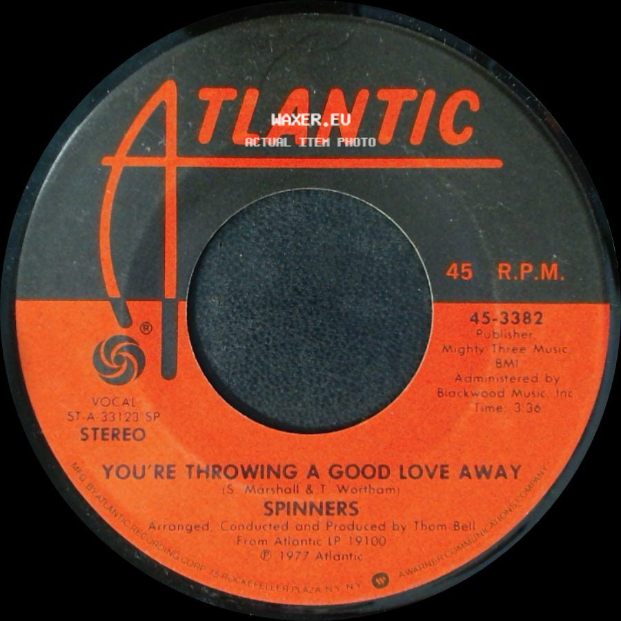 Spinners - You're All I Need In Life / You're Throwing A Good Love Away side B
