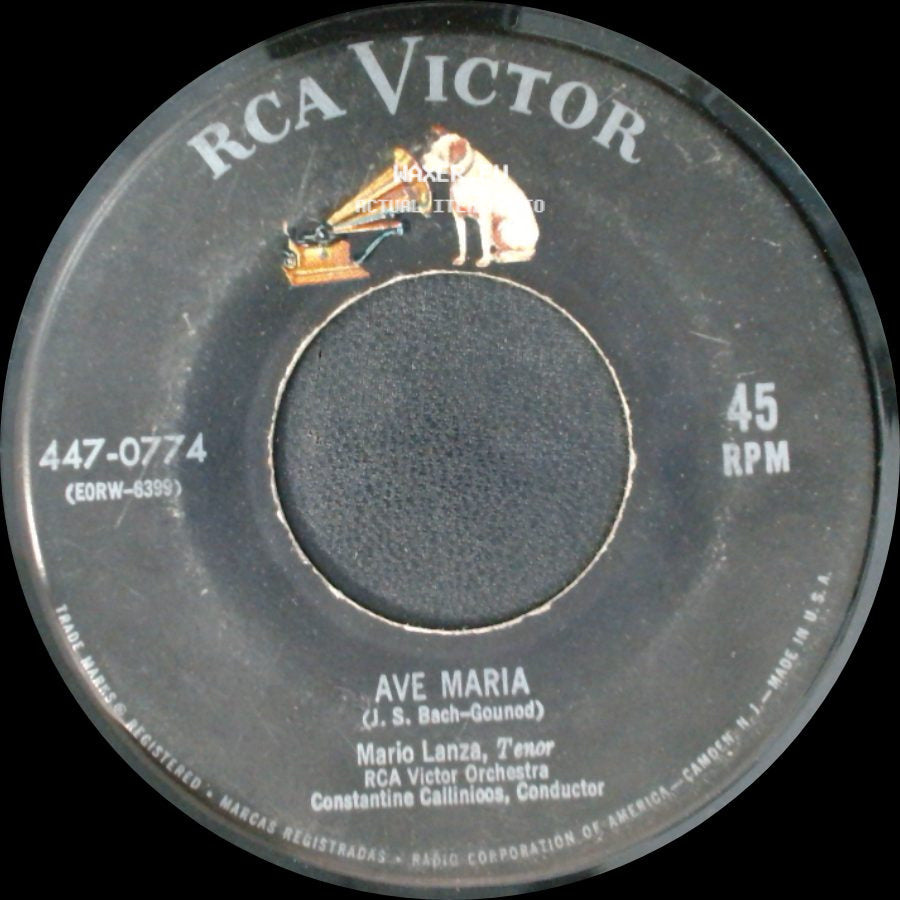 Mario Lanza - Ave Maria / The Lord's Prayer side A