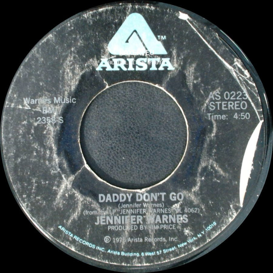 Jennifer Warnes - Daddy Don't Go / Right Time Of The Night side A