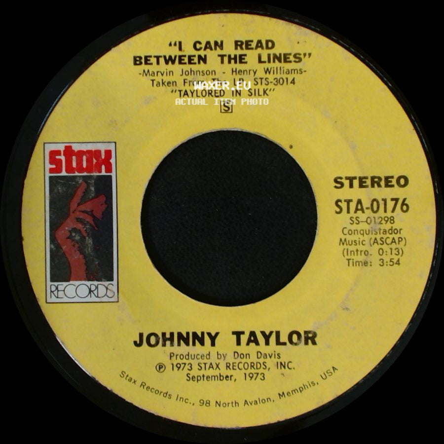 Johnny Taylor - Cheaper To Keep Her / I Can Read Between The Lines side B