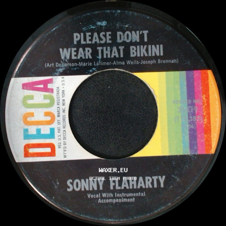 Sonny Flaharty - C'mon Little Mary / Please Don't Wear That Bikini side B